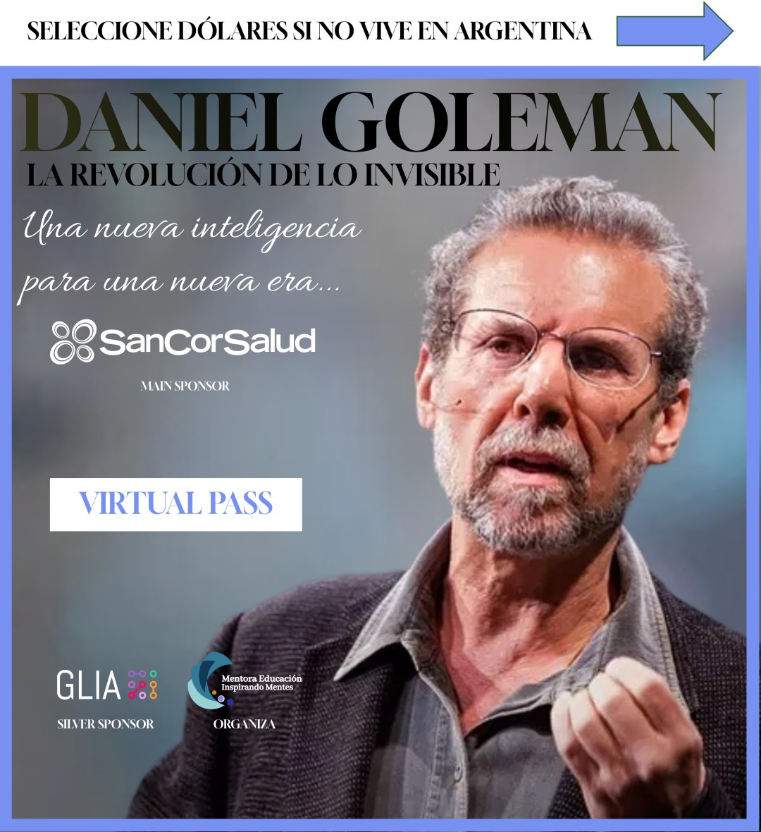VIRTUAL PASS - Conferencias + Participación online en vivo o asincrónica + traducción simultánea + diploma digital + acceso a la grabación por 2 meses.